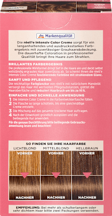 barva na vlasy Intensiv Color Creme 7.37 medová hnědá  réell‘e