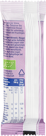 Baton de fructe&cereale ECO - mere, prune și scorțișoară, 12+ babylove