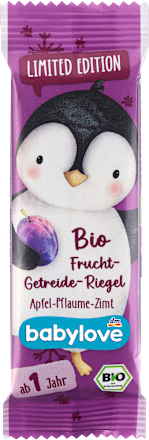 Baton de fructe&cereale ECO - mere, prune și scorțișoară, 12+ babylove