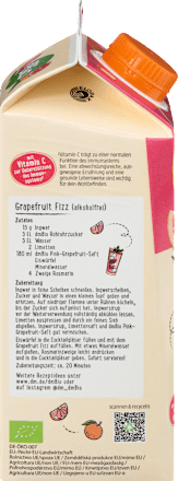 Direktsaft Pink Grapefruit dmBio