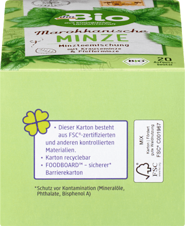 Marokanski čaj - menta, 20x2g dmBio