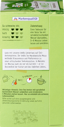 Infuso alla menta ispirato al Marocco dmBio