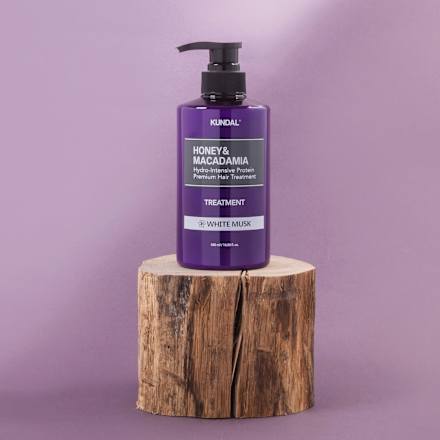 Honey & Macadamia balzám na vlasy White Musk KUNDAL