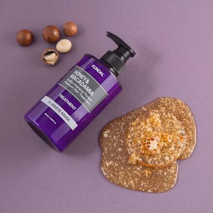 Honey & Macadamia balzám na vlasy White Musk KUNDAL