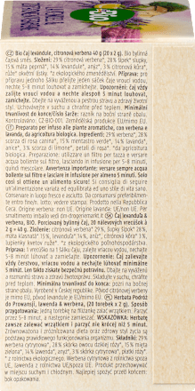 Tisana bio con lavanda e verbena dmBio