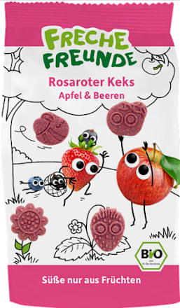Bio tönkölykeksz almával és bogyós gyümölcsökkel, 3 éves kortól Freche Freunde