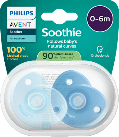 Duda varalica Soothie, 0 – 6 mj. – plava PHILIPS AVENT