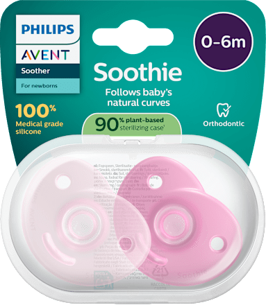 Duda Soothie - roza, 0-6 m PHILIPS AVENT