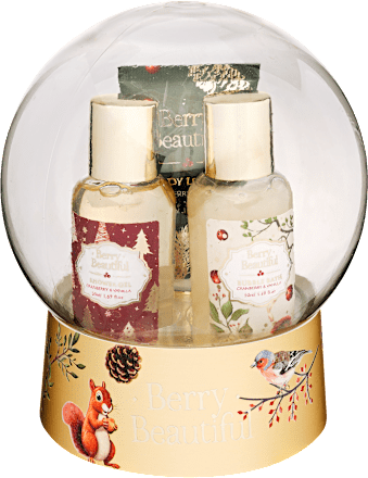 Tusfürdő, habfürdő, testápoló ajándékcsomag Berry Beautiful