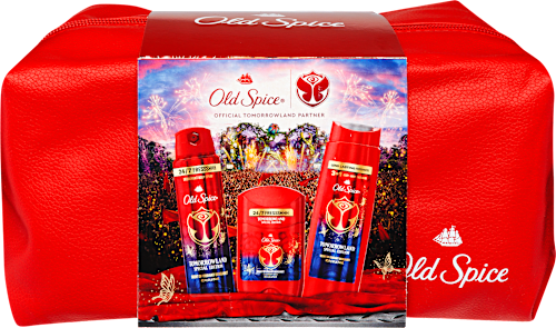 Deo stift, deo spray, tusfürdő ajándékcsomagTomorrowland  Old Spice