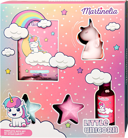 Kis unikornis fürdő ajándékcsomag gyerekeknek Martinelia
