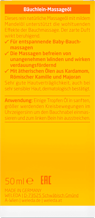 Baby Massageöl Bäuchlein WELEDA baby