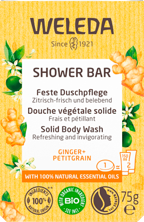 Festes Duschgel Ginger + Petitgrain WELEDA