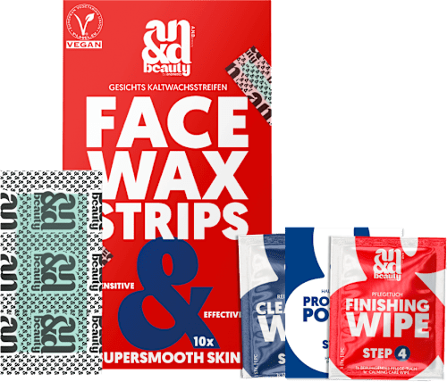 Kaltwachsstreifen Gesicht Sensitive & Effective A.N.D. beauty