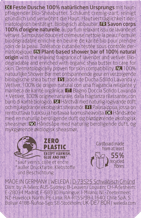 Festes Duschgel Lavender + Vetiver WELEDA