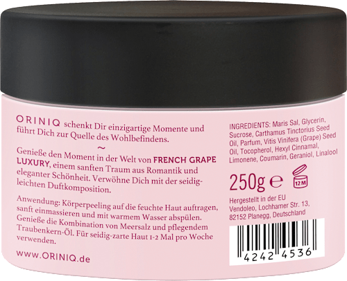 Körperpeeling French Grape Luxury ORINIQ