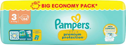 Windeln Premium Protection Gr. 3 (6-10 kg) Big Pack Pampers