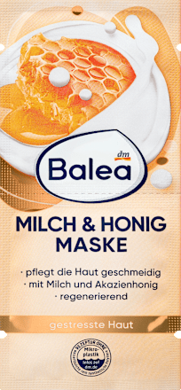 Maschera viso rigenerante latte e miele Balea