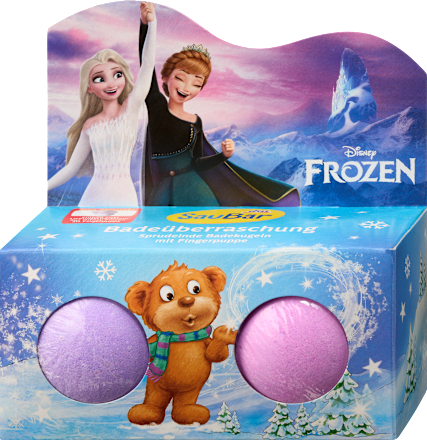 Set cadou pentru copii cu bombe de baie Frozen& surpriză de baie SauBär