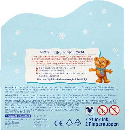 Set bombe da bagno con sorpresa Disney Frozen assort. SauBär