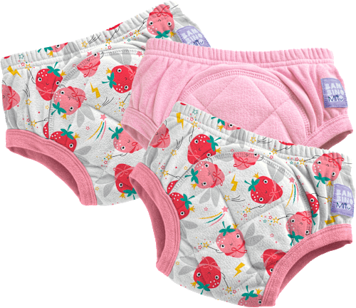 Súprava učiacich plienkových nohavičiek Strawberry Dievča - 2-3 roky Bambino Mio
