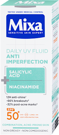 UV fluid bőrhibák ellen SPF 50+ Mixa