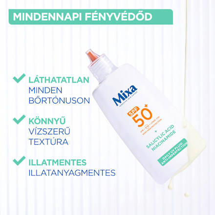 UV fluid bőrhibák ellen SPF 50+ Mixa