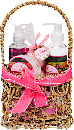 Levendula-Rózsa kosár ajándékcsomag Dream SPA