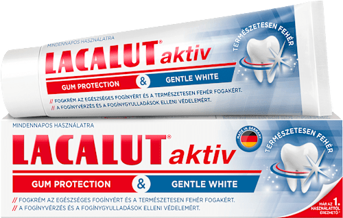 Fogkrém aktiv gum protection & gentle white Lacalut