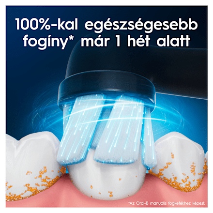 Pótfej iO elektromos fogkeféhez, GentleCare fekete színben Oral-B