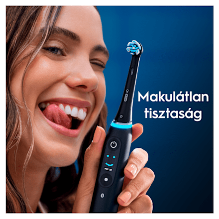 Pótfej iO elektromos fogkeféhez, GentleCare fekete színben Oral-B