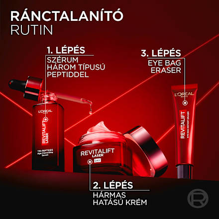 Nappali ápoló a szemek alatti táskákra Revitalift Laser L'ORÉAL PARiS REVITALIFT