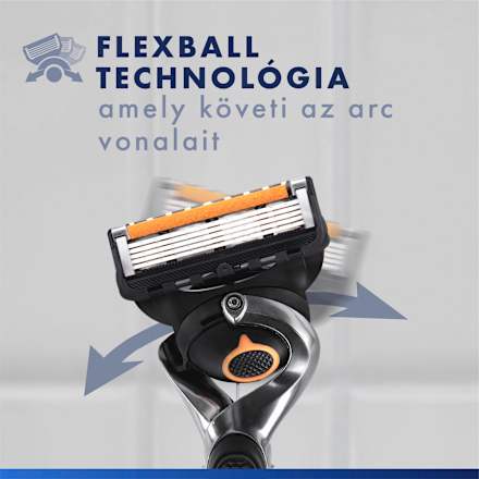 Borotvanyél + 2db borotvapenge Fusion ProGlide FlexBall Gillette