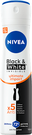 NIVEA BLACK & WHITE INVISIBLE ultimate impact antiperspirant dezodorans u spreju NIVEA