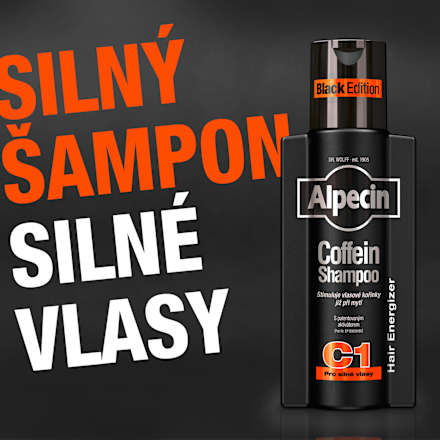 šampon na vlasy Coffein C1 Black Edition Alpecin