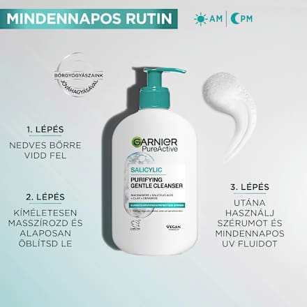 Pure active tisztító gél hialuronsavval GARNIER PureActive