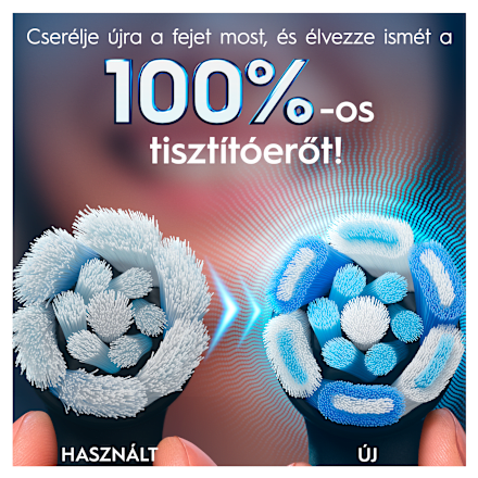 Pótfej iO elektromos fogkeféhez, fekete Ultimate Clean Oral-B