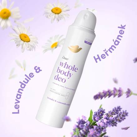whole body deodorant sprej Lavender&Chamomile  Dove