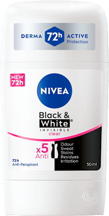 Black&White INVISIBLE clear antiperspirant stik NIVEA