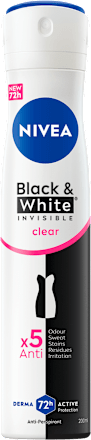 Black & White INVISIBLE clear - antiperspirant dezodorans u spreju  NIVEA