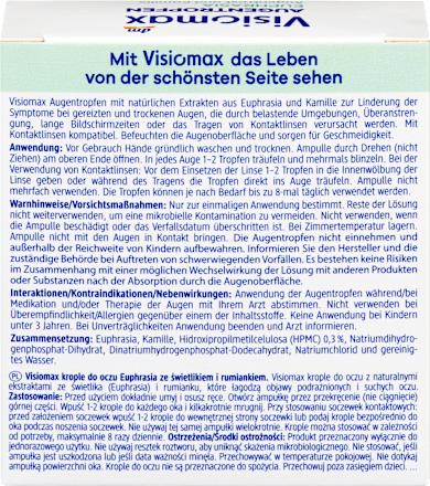 Krople do oczu ze świetlikiem VISIOMAX