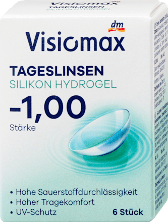 Soczewka silikonowa jednodniowa -1,00 VISIOMAX