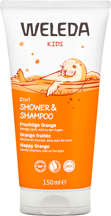 Kinder Duschgel & Shampoo 2in1 Fruchtige Orange WELEDA