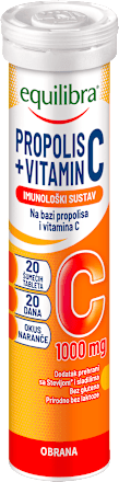 Propolis + vitamin C - šumeće tablete equilibra