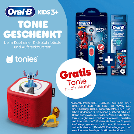 Elektrische Zahnbürste Vitality PRO Kinder Spiderman, ab 3 Jahren Oral-B