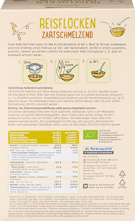 bio nemléčná rýžová obilná kaše, od 5. měsíce dmBio