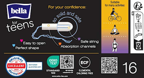 Tampony Regular bella for teens