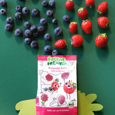 Kinderkekse Apfel & Beeren ab 3 Jahren Freche Freunde