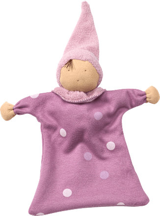 Püppchen mit Kleid & Punkte-Muster, lila ALANA