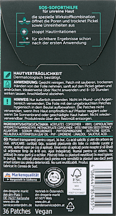 Anti Pickel Patches Clear-up  Balea MEN